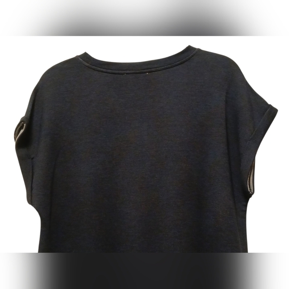 Calvin Klein - NWT, Blue Sweater Dress, Short Sleeve W/Cuff, Made From Rayon... - Picture 10 of 11